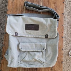 VINTAGE ABERCROMBIE FITCH Canvas Crossbody Messanger Bag Tan